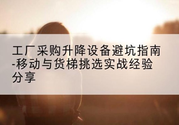 通渭移动式升降机怎么选-工厂采购升降设备避坑指南-移动与货梯挑选实战经验分享
